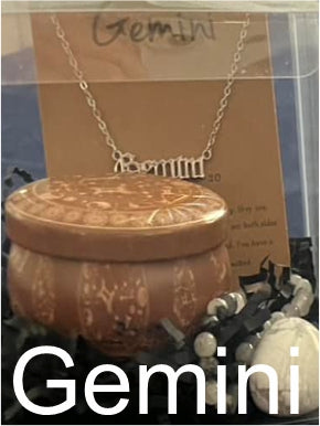 Zodiac Candle Set with Necklace, bracelet and crystal